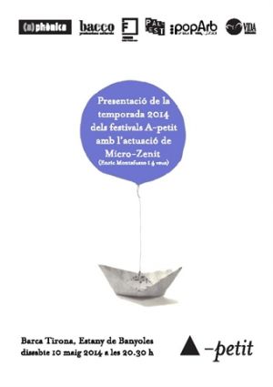 Els festivals d'A-petit obren la temporada 2014 amb un concert a la barca Tirona de Banyoles